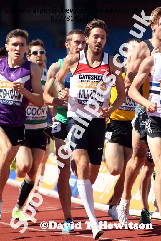 Mens 1500 metres, Sainsbury's British Champs, Alexander Stadium, Birmingham. Photo: David T. Hewitson/Sprts for All Pics